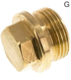 Featured image of collection - Closing Plugs Brass / Stainless Steel G-Threads Outer Hex And Collar PN40