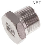 Featured image of collection - Closing Plugs Stainless Steel NPT-Threads Outer Hex PN16