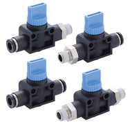 Shut-Off Hand Valves With Push-In Fittings