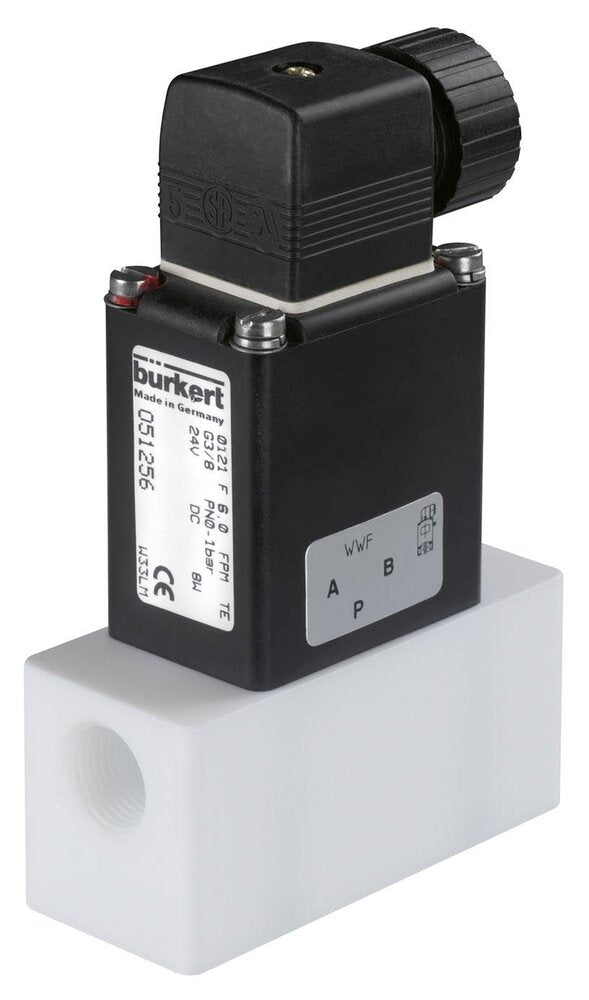Solenoid Valve G3/8'' NC Plastic FFKM/FKM -4bar/0-58psi 24VDC 0121 121731