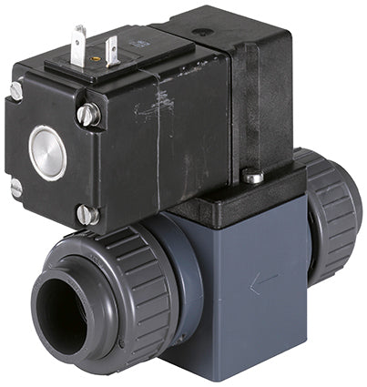 Solenoid Valve 25mm Glued Sleeves NC Plastic EPDM 0-0.5bar/7psi 24VAC 0131 53992
