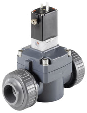 Solenoid Valve 40mm Glued Sleeves NC Plastic FKM 0.5-6bar/7-87psi 24VAC 142 50975