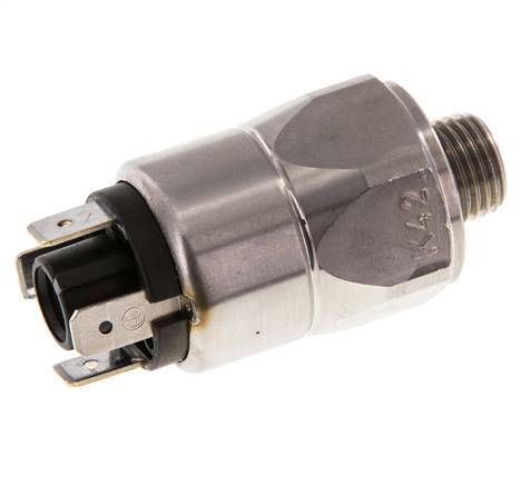 0.5 to 5bar SPDT Stainless Steel Pressure Switch G1/4'' 250VAC Flat Connector EPDM