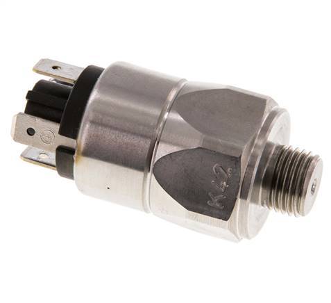 0.5 to 5bar SPDT Stainless Steel Pressure Switch G1/4'' 250VAC Flat Connector EPDM