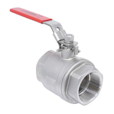 Rp 1-1/2'' F/F 2-Piece 2-Way Stainless Steel Ball Valve 69 bar RTFE - TamesonPRO 1111-112