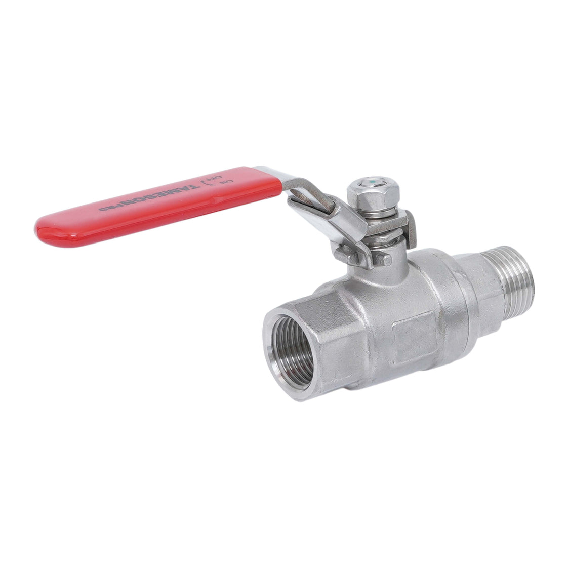 R/Rp 1-1/4'' 2-Piece 2-Way Stainless Steel Ball Valve 69 bar RTFE - TamesonPRO 1112-114