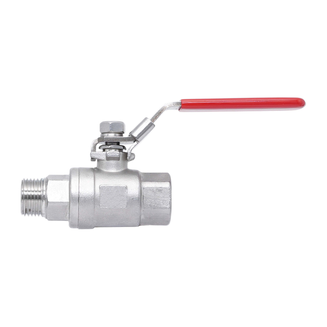 R/Rp 1-1/2'' 2-Piece 2-Way Stainless Steel Ball Valve 69 bar RTFE - TamesonPRO 1112-112