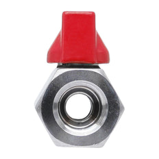 G 1/8'' F/F 2-Way Stainless Steel Mini Ball Valve 69 bar PTFE - TamesonPRO 1113-018-F