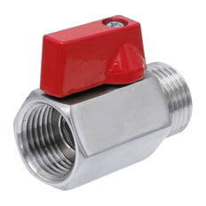 R/Rp 3/4'' M/F 2-Way Stainless Steel Mini Ball Valve 69 bar PTFE - TamesonPRO 1113-034-MF