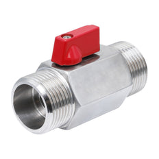 G 3/4'' M/M 2-Way Stainless Steel Mini Ball Valve 69 bar PTFE - TamesonPRO 1113-034-M