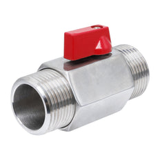 G 3/4'' M/M 2-Way Stainless Steel Mini Ball Valve 69 bar PTFE - TamesonPRO 1113-034-M