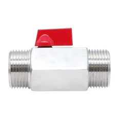 G 3/4'' M/M 2-Way Stainless Steel Mini Ball Valve 69 bar PTFE - TamesonPRO 1113-034-M