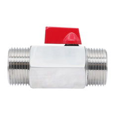 G 3/4'' M/M 2-Way Stainless Steel Mini Ball Valve 69 bar PTFE - TamesonPRO 1113-034-M