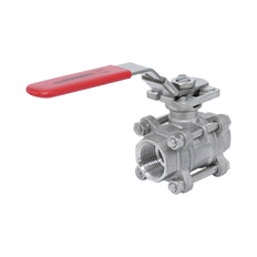 Rp 1-1/2'' 3-Piece 2-Way Stainless Steel Ball Valve 69 bar RTFE ISO-Top F05/F07 - TamesonPRO 1121-112
