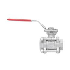 Rp 4'' 3-Piece 2-Way Stainless Steel Ball Valve 69 bar RTFE ISO-Top F10/F12 - TamesonPRO 1121-400
