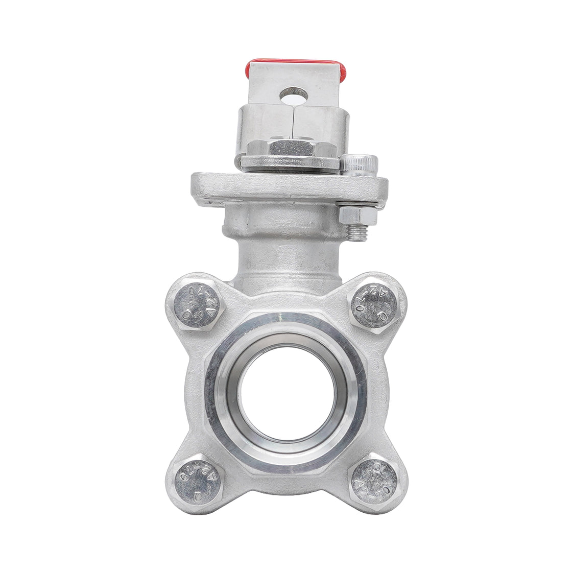 Rp 3'' 3-Piece 2-Way Stainless Steel Ball Valve 69 bar RTFE ISO-Top F07/F10 - TamesonPRO 1121-300