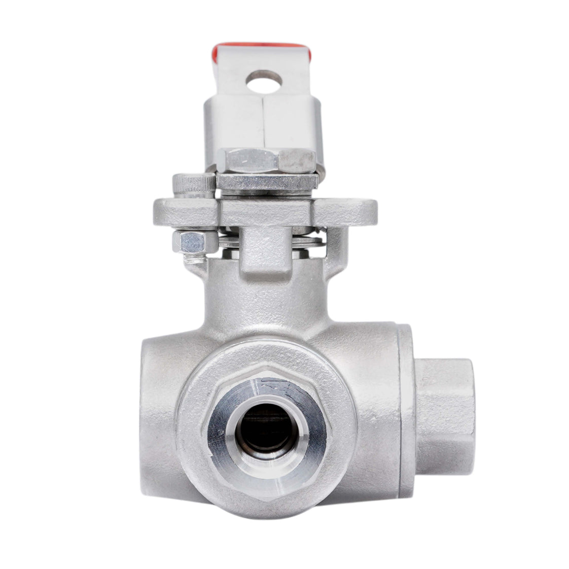 Rp 2'' 3-Way T-Port Stainless Steel Ball Valve 69 bar RTFE ISO-Top F07 - TamesonPRO 1125-200-T