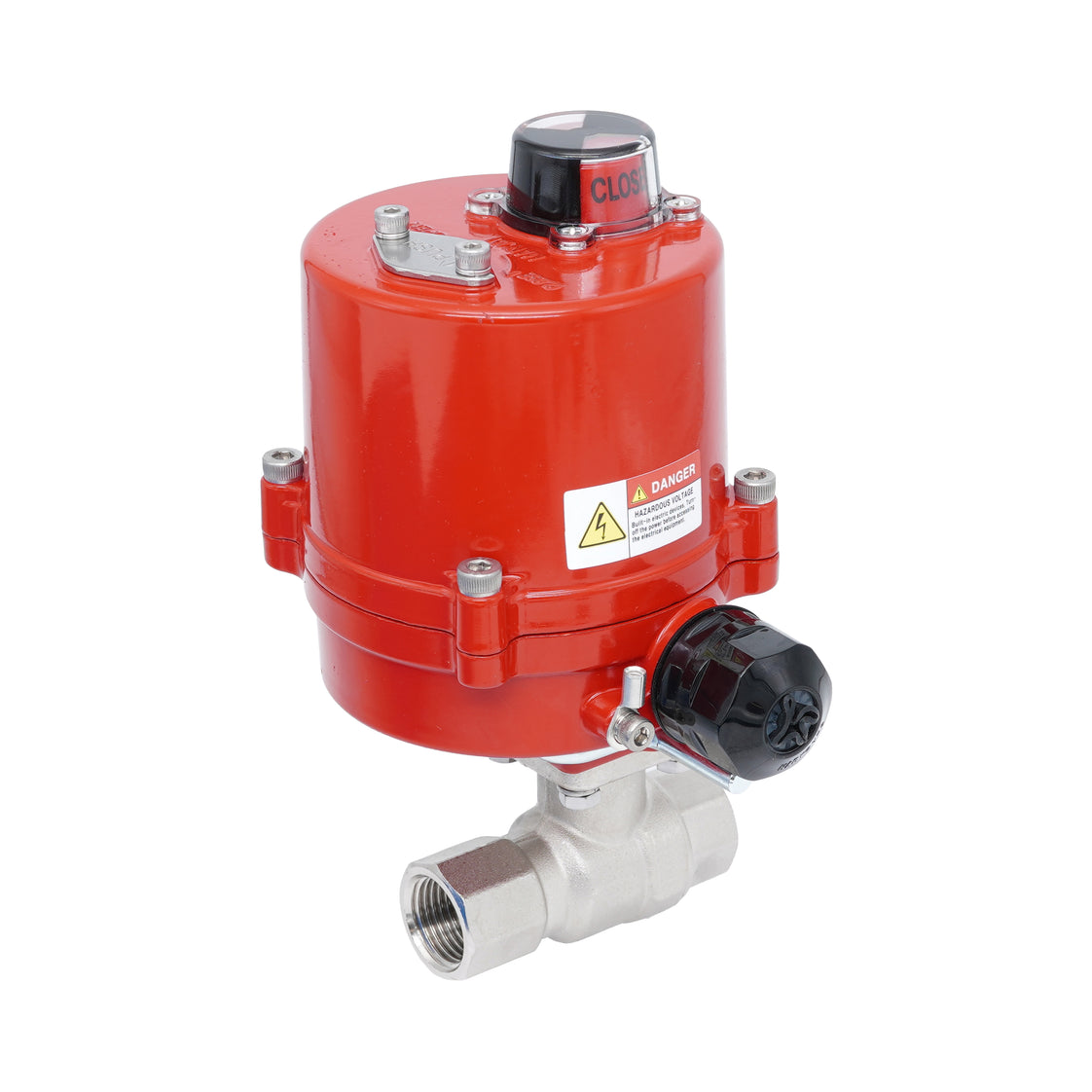 Rp 1/4" 2-Way Electric Brass Ball Valve 100-240 V AC