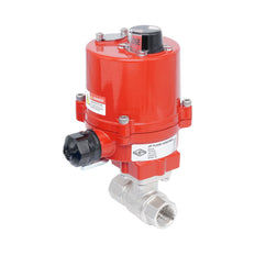 Rp 1/4" 2-Way Electric Brass Ball Valve 24 V AC/DC