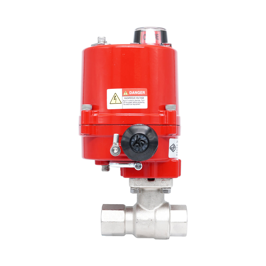 Rp 1/2" 2-Way Electric Brass Ball Valve 12 V AC/DC