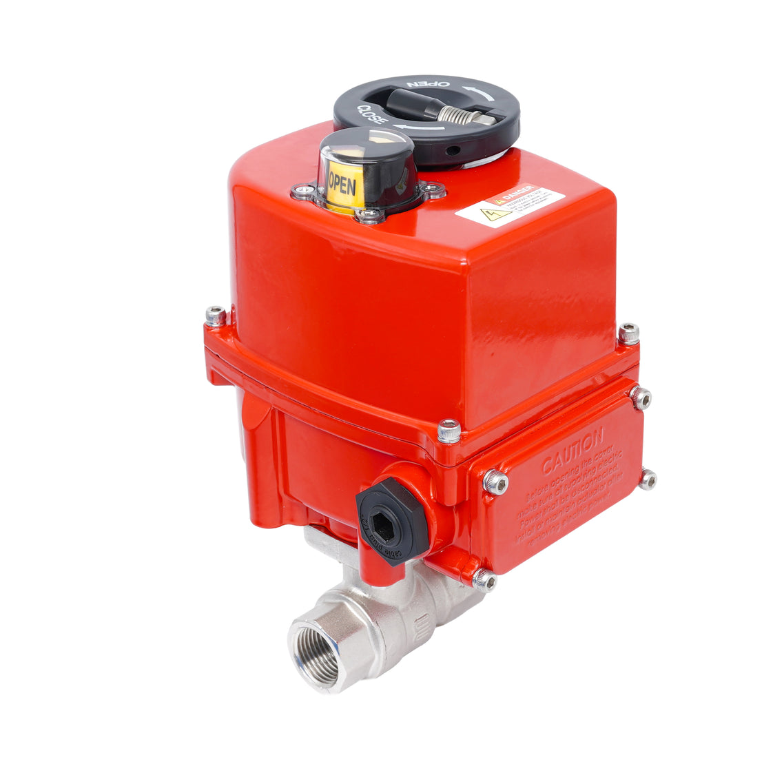 Rp 3/4" 2-Way Modulating Electric Brass Ball Valve 24 V AC/DC