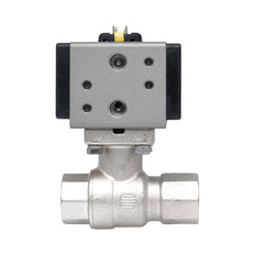 Rp 1/2" 2-Way Pneumatic Brass Ball Valve - Double Acting
