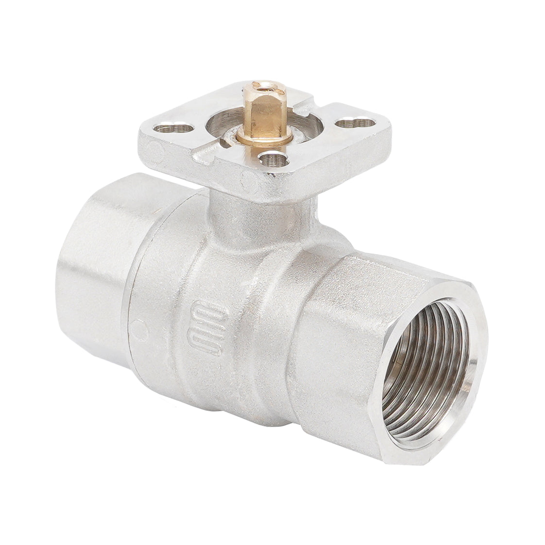 Rp 1-1/4" 2-way Brass Ball Valve ISO-Top F04/F05 PN40 - TamesonPRO 1141-114