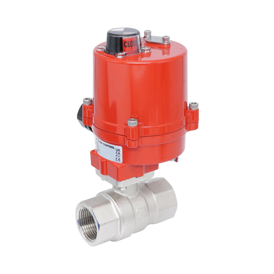 Rp 1-1/2" 2-Way Electric Brass Ball Valve 100-240 V AC