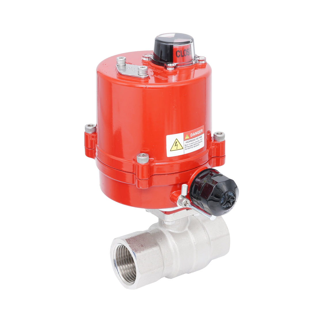 Rp 1-1/2" 2-Way Electric Brass Ball Valve 24 V AC/DC