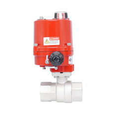 Rp 1-1/4" 2-Way Electric Brass Ball Valve 12 V AC/DC