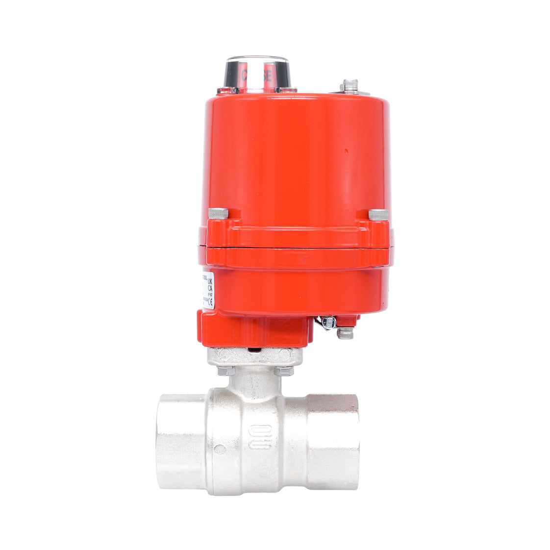 Rp 1-1/2" 2-Way Electric Brass Ball Valve 24 V AC/DC