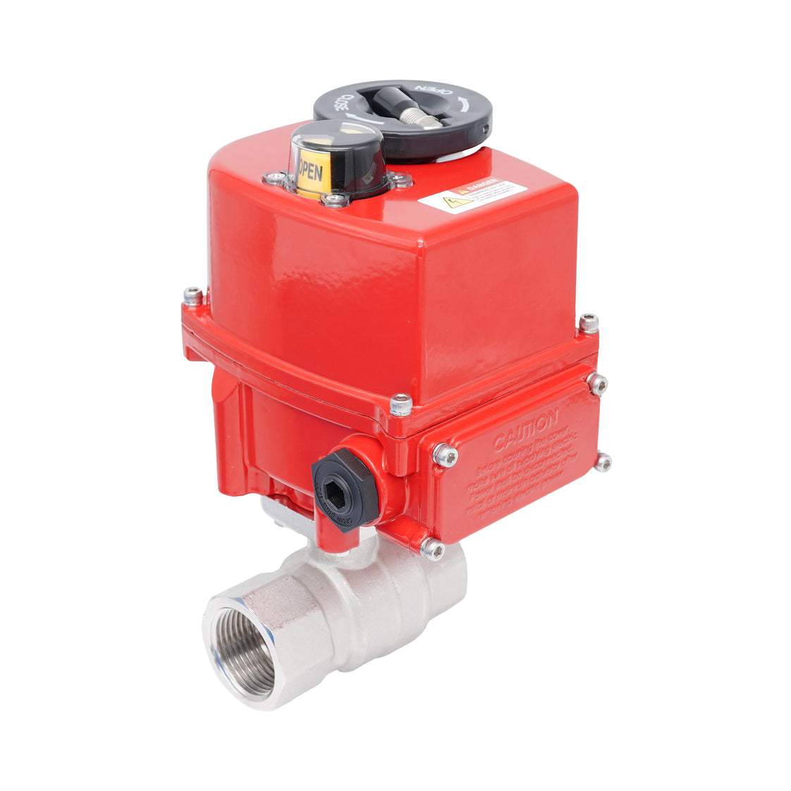 Rp 1-1/2" 2-Way Modulating Electric Brass Ball Valve 24 V AC/DC
