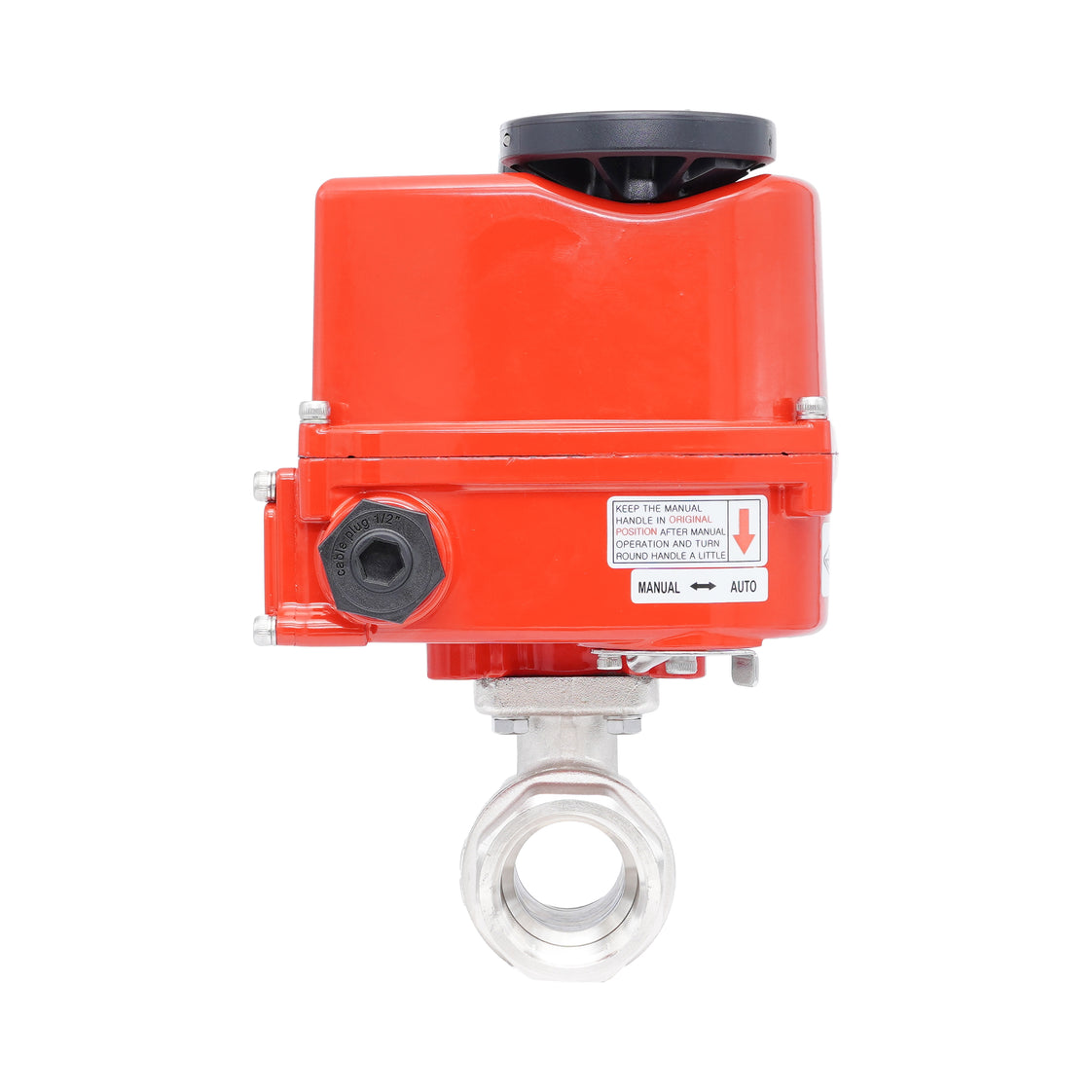 Rp 1-1/2" 2-Way Modulating Electric Brass Ball Valve 24 V AC/DC