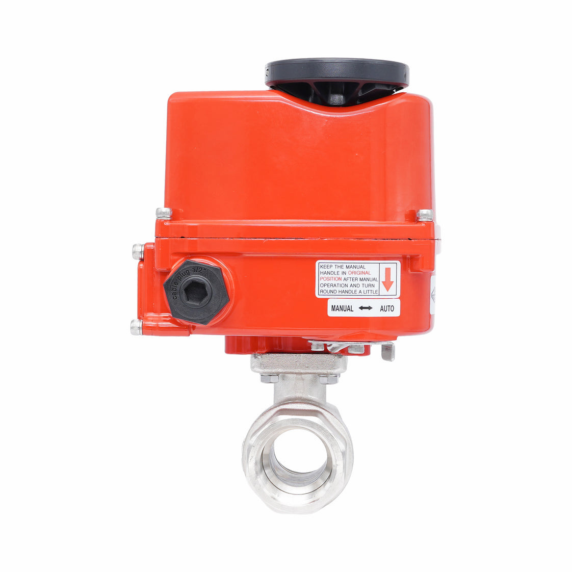 Rp 1" 2-Way Modulating Electric Brass Ball Valve 24 V AC/DC