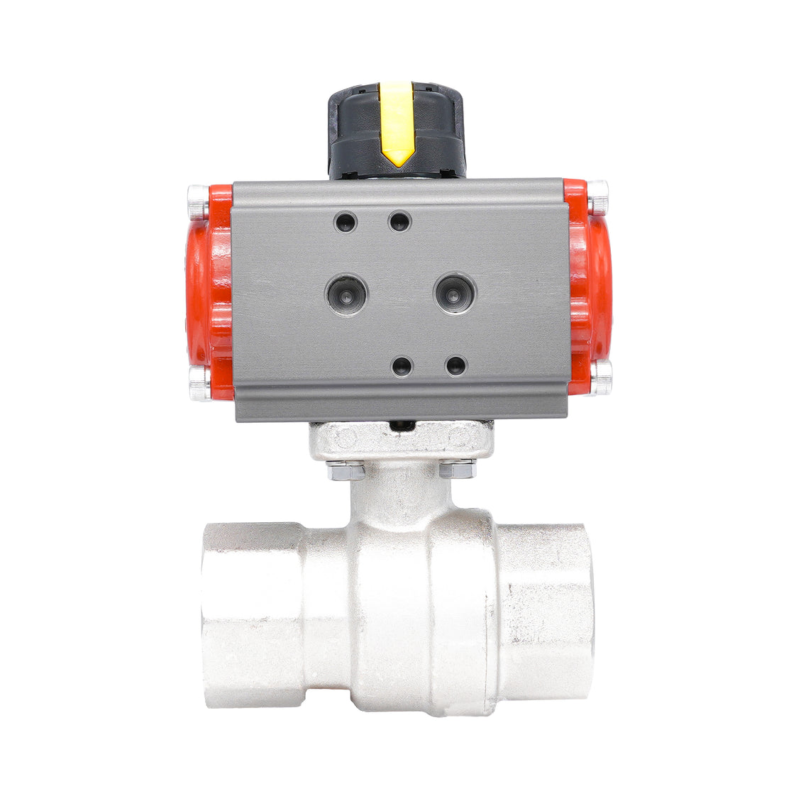 Rp 3/4" 2-Way Pneumatic Brass Ball Valve - Double Acting