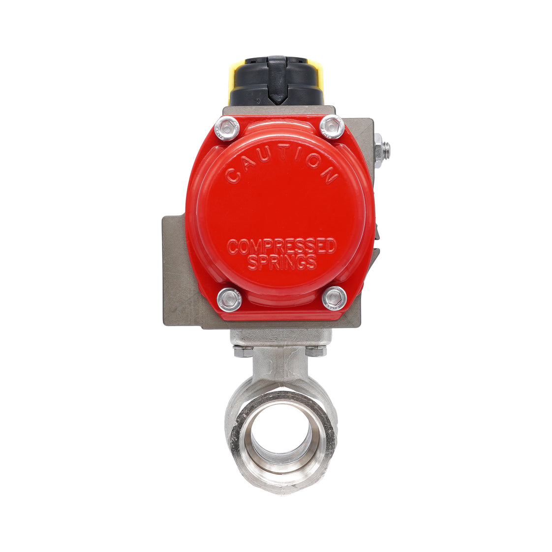 Rp 1 1/4" 2-Way Pneumatic Brass Ball Valve - Spring Opening