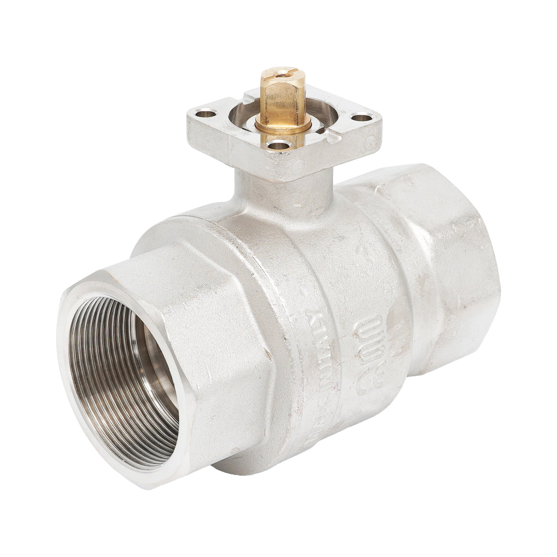 Rp 2-1/2" 2-way Brass Ball Valve ISO-Top F07 PN25 - TamesonPRO 1141-212