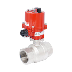 Rp 3" 2-Way Electric Brass Ball Valve 100-240 V AC