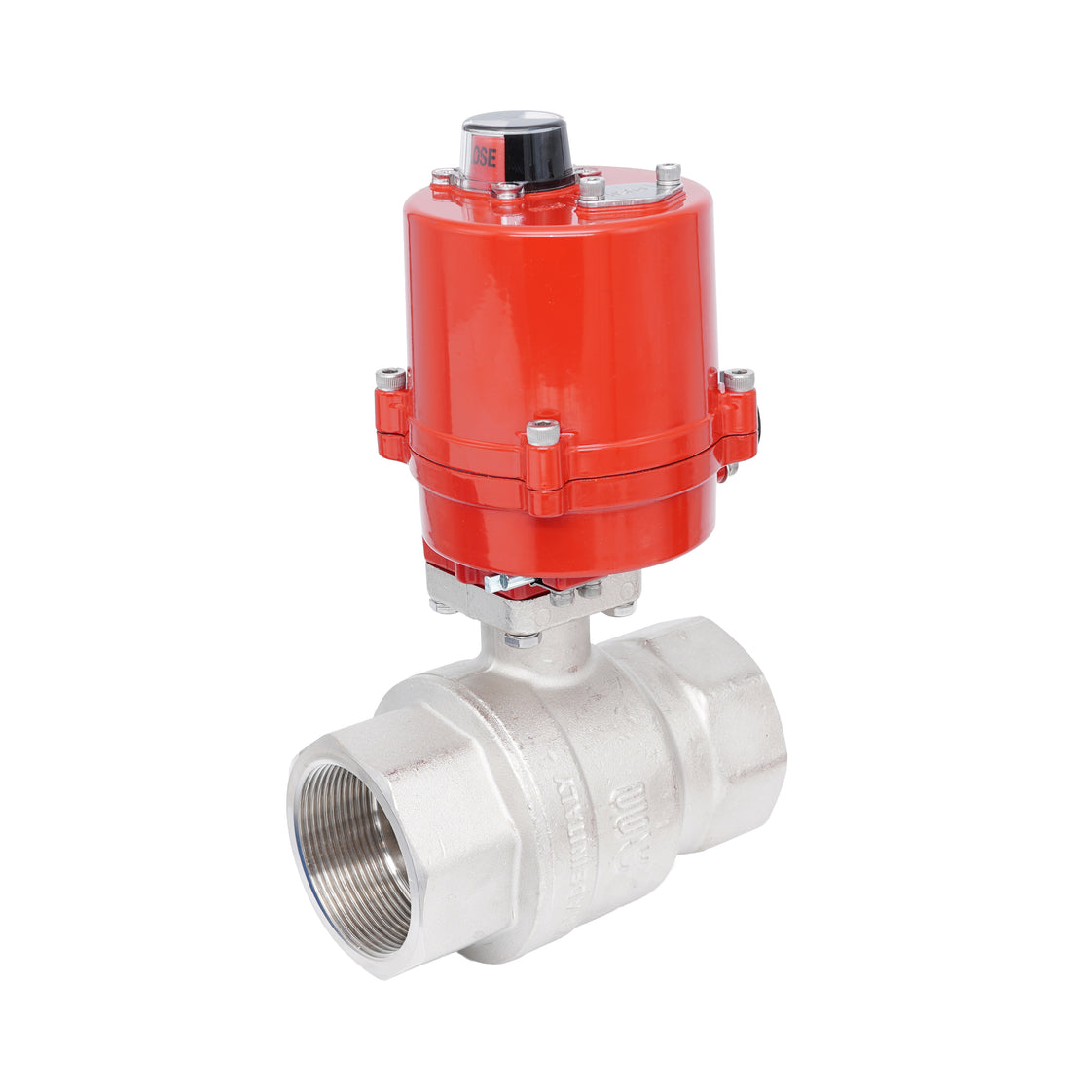 Rp 2" 2-Way Electric Brass Ball Valve 24 V AC/DC