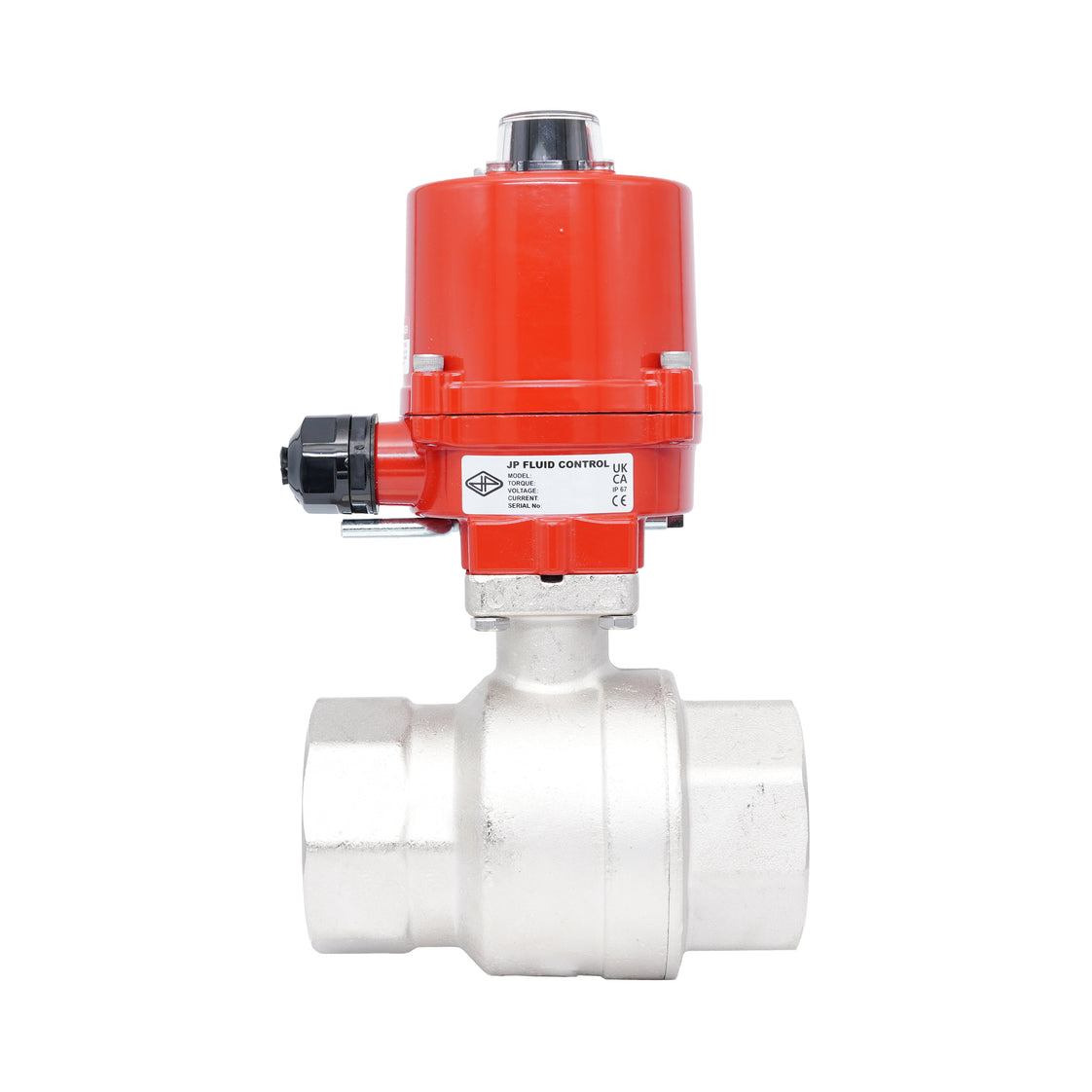 Rp 2-1/2" 2-Way Electric Brass Ball Valve 24 V AC/DC