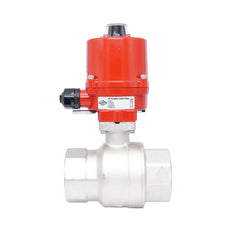 Rp 3" 2-Way Electric Brass Ball Valve 24 V AC/DC