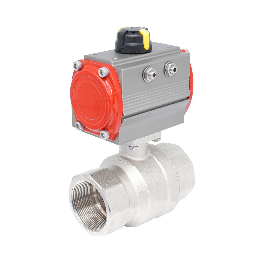 Rp 2" 2-Way Pneumatic Brass Ball Valve - Double Acting