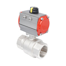 Rp 3" 2-Way Pneumatic Brass Ball Valve - Double Acting