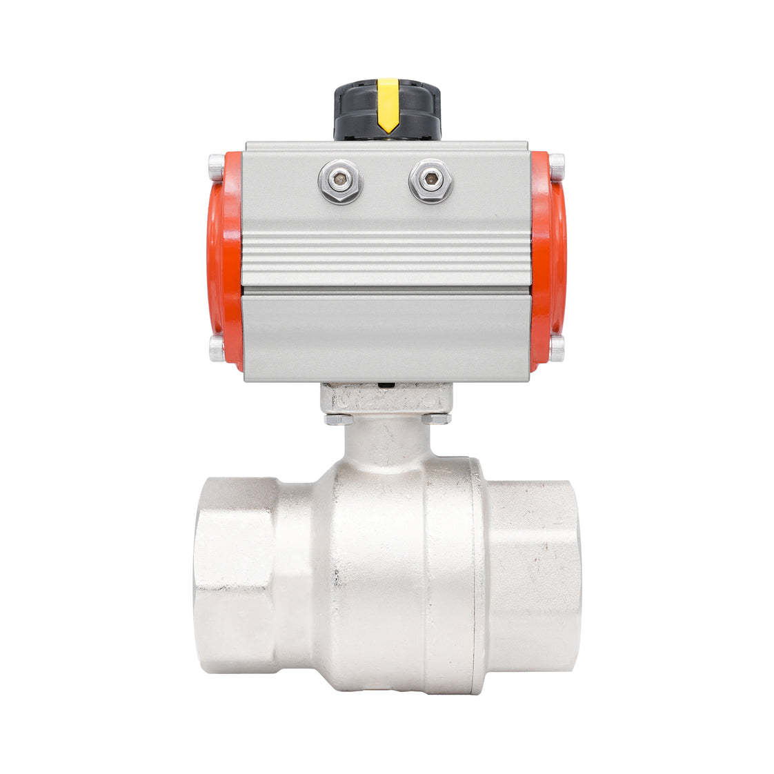 Rp 2-1/2" 2-Way Pneumatic Brass Ball Valve - Double Acting