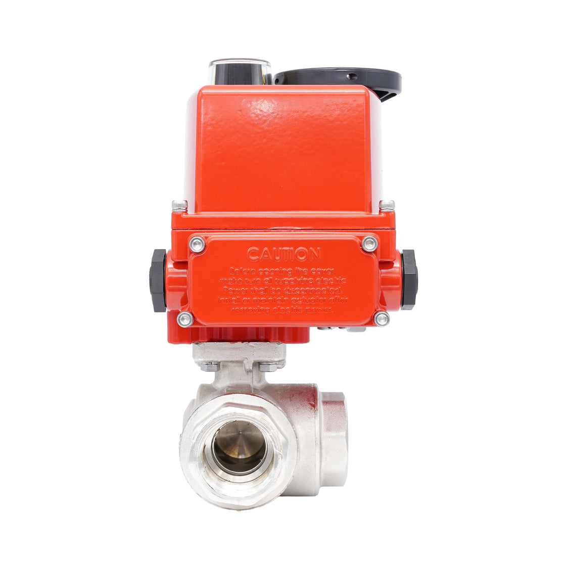 Rp 1-1/4" T-Bore 3-Way Modulating Electric Brass Ball Valve 24 V AC/DC