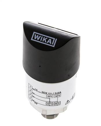 0 to 100bar Stainless Steel Wika Electronic Pressure Switch G1/4'' 1VDC IO-Link 4-pin M12 Connector