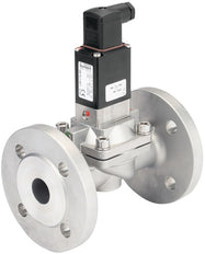 Solenoid Valve 50 mm Flange NC Stainless steel NBR 0.2-16bar/3-232psi 230VAC Anti-Waterhammer 5282 20000217