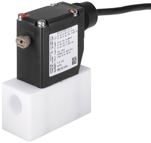 Solenoid Valve G3/8'' NC PTFE FFKM 0-4bar/58psi 230VAC/DC ATEX 0121 20049877