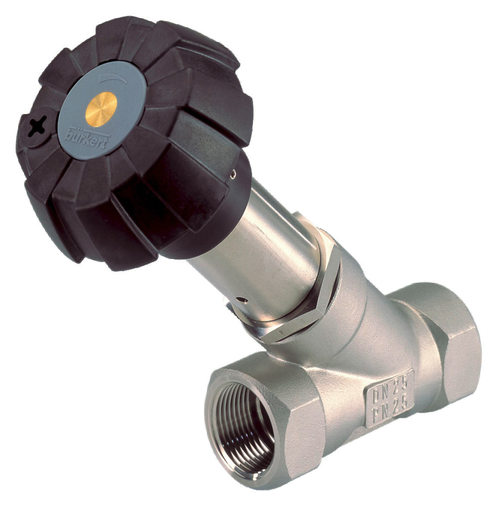 G 1 1/4'' Manual 2-Way Angle Seat Valve Stainless Steel - 2000 - 219723