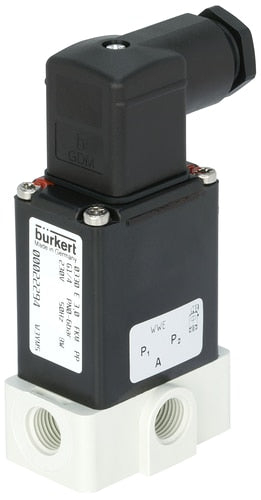 Solenoid Valve 3/2-Way NPT 1/4'' Universal PP FKM 0-2bar/29psi 230VAC 0330 20034093